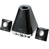 ELECOM Bevel shaped PCスピーカー/12W/2.1ch/ブラック MS-P03WBK (MS-P03WBK)