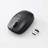 ELECOM M-BL21DBKBK BlueLEDマウス/無線/5ボタン/抗菌/ブラック (M-BL21DBKBK)