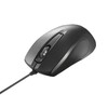 BUFFALO 3ボタン 有線 BlueLED 高耐久 法人向け マウス ブラック (BSMBU2BKZ)
