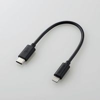 USB C-Lightningケーブル/スタンダード/0.1m/ブラック MPA-CL01BK画像