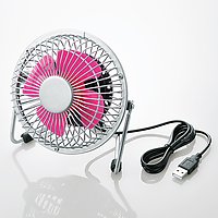USB扇風機 ピンク FAN-U18PN