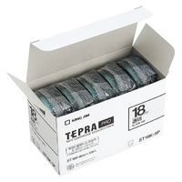 KING JIM PROテープ透明ラベル/黒文字 5個パック (ST18K-5P)画像