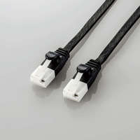 ELECOM LD-GFAT/BK70 LANケーブル/CAT6A/爪折れ防止/フラット/7.0m/ブラック (LD-GFAT/BK70)画像