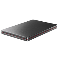 I.O DATA USB3.2Gen1(USB 3.0)ポータブルHDD「カクうす」1TB Black×Red (HDPX-UTSC1K)画像