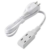 ELECOM 超小型モバイルタップ/3個口/1m/ホワイト T-M310WH (T-M310WH)画像