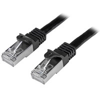 StarTech カテゴリ6 LANケーブル 2m ブラック ツメ折れ防止RJ45コネクタ S/FTP(2重シールドツイストペア)ケーブル (N6SPAT2MBK)画像