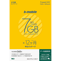 日本通信 b-mobile 7GB×12ヶ月SIM(DC)申込パッケージ (BM-GTPL4-12M-P)画像