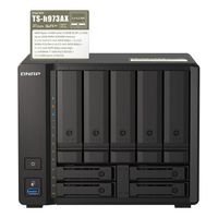 QNAP TS-h973AX 5×3.5inch, 4×2.5inchドライブベイ HDDレス タワー型NAS (TS-h973AX)画像