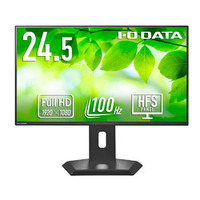 I.O DATA USB Type-C搭載&広可動域フリースタイルスタンド 24.5型液晶ディスプレイ ブラック (LCD-C251SH-GF)画像