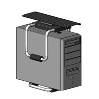 ライブクリエータ レールスライド式PCハンガー (CPH-05TB)画像