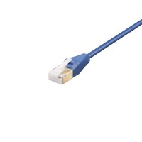 BUFFALO BL7TS05BL ツメ折れないCat7 LANケーブルスリム 0.5m ブルー (BL7TS05BL)画像