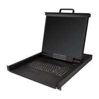 StarTech ラックマウント対応KVMコンソールドロワー VGA対応19インチLCD 1U シングルKVMスイッチ 1280×1024 (RKCONS1901)画像