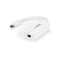 StarTech USB-C – Mini DisplayPort 変換アダプタ 4K(3840 x 2160)/60Hz ホワイト USB Type-C(オス) – mini DP(メス) (CDP2MDP)画像