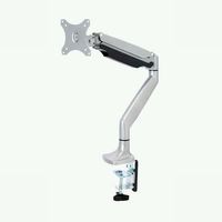 ELECOM ディスプレイアーム/シングルアーム/ロング/ガス式/シルバー (DPA-SL02SV)画像