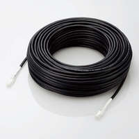 ELECOM LD-GPAOS/BK50 LANケーブル/CAT6A/屋外対応/50.0m/ブラック (LD-GPAOS/BK50)画像
