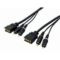 PLANEX PL-DTAP02 D端子オーディオプラグ付き ビデオオーディオケーブル 2m (PL-DTAP02)画像