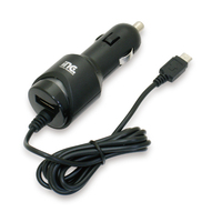 多摩電子工業 くるまDEチャージ2.4A microUSB+USB電源ポート ブラック TK17SK (TK17SK)画像