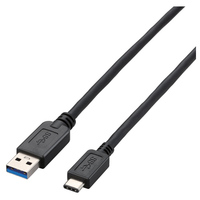 ELECOM USB3.1ケーブル/A-Cタイプ/ノーマル/0.5m/ブラック USB3-AC05BK (USB3-AC05BK)画像