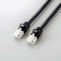 ELECOM LD-GPAT/BK50 LANケーブル/CAT6A/爪折れ防止/5.0m/ブラック (LD-GPAT/BK50)画像