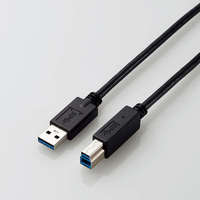 ELECOM USB3-AB20BK/ID USB3.0ケーブル/A-Bタイプ/仕様固定/2m/ブラック (USB3-AB20BK/ID)画像
