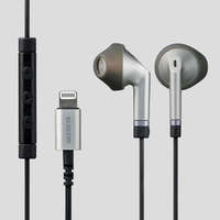 ELECOM EHP-LFS10IMSV 高耐久マイク付きセミオープンライトニングイヤホン (EHP-LFS10IMSV)画像