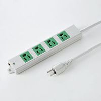 サンワサプライ 工事物件タップ 緑 3m TAP-K4-3G (TAP-K4-3G)画像