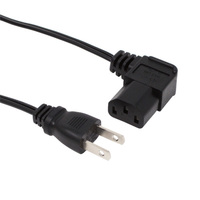 ainex AC電源ケーブル 極細L型タイプ (ACP-15L-BK)画像