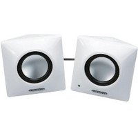 ELECOM Bevel shaped PCスピーカー/6W/2ch/ホワイト MS-P03AWH (MS-P03AWH)画像