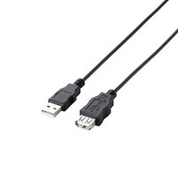 ELECOM エコUSB2.0延長ケーブル/A-Aメス/エコ/3m/ブラック U2C-JE30BK (U2C-JE30BK)画像