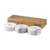brother プレカット紙ラベル 40mmｘ40mm 1643枚 3ロール入り (RD-U08J1)画像