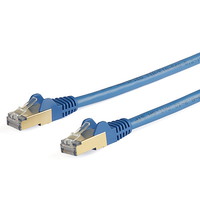 StarTech カテゴリ6a LANケーブル 5m ブルー ツメ折れ防止RJ45コネクタ CAT6aイーサネットケーブル (6ASPAT5MBL)画像
