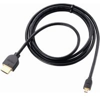 ELECOM イーサネット対応HDMI-Microケーブル(A-D)/1.5m DH-HD14EU15BK (DH-HD14EU15BK)画像