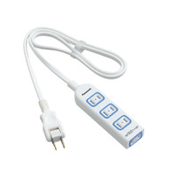 パナソニック ザ・タップX 4個口 1m ホワイト(安全設計扉・パッキン付) WHA2514WKP (WHA2514WKP)画像