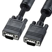 サンワサプライ ナイロンメッシュディスプレイケーブル 10m ブラック (KC-NMV100K)画像