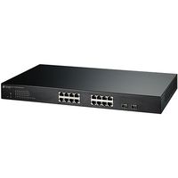 PLANEX 16ポートギガビット レイヤ2 WEBスマート PoE スイッチ (SWE-0216G3)画像