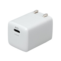 OWLTECH PD20W対応 小型USB AC充電器 ホワイト (OWL-APD20C1G-WH)画像