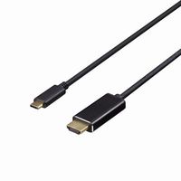 BUFFALO BDCHD20BK ディスプレイ変換ケーブル USB Type-C – HDMI 2m ブラック (BDCHD20BK)画像