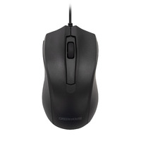 GREENHOUSE GH-MUDQOA-BK 有線式静音マウス ブラック (GH-MUDQOA-BK)画像