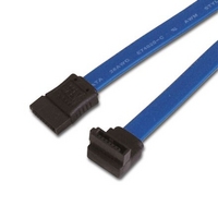 ainex シリアルATAケーブル 片上L型コネクタ 30cm (SAT-3003UBL)画像