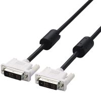 ELECOM DVIシングルリンクケーブル 5.0m/DVI-D24pinオス-DVI-D24pinオス(ブラック) (CAC-DVSL50BK)画像