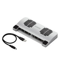 SX-CL02MSV ノートパソコン冷却台<B5サイズノートPC対応>7型〜10.2型ワイド