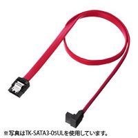 サンワサプライ 上L型シリアルATA3ケーブル 0.7m TK-SATA3-07UL (TK-SATA3-07UL)画像