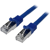 StarTech カテゴリ6 LANケーブル 2m ブルー ツメ折れ防止RJ45コネクタ S/FTP(2重シールドツイストペア)ケーブル (N6SPAT2MBL)画像