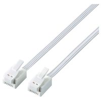 ELECOM モジュラーケーブル/爪折れ防止/3.0m/ホワイト MJ-T3WH (MJ-T3WH)画像