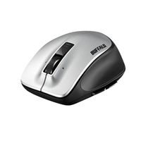 BUFFALO BSMLW500MSV 無線 レーザー プレミアムフィットマウス M シルバー (BSMLW500MSV)画像