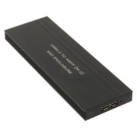 ainex USB3.0接続 UASP対応 M.2 SATA SSDケース HDE-10 (HDE-10)画像