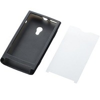 Xperia用 シリコンケース ブラック MPS-X10SCBK