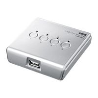 サンワサプライ USB2.0手動切替器(4回路) SW-US24N (SW-US24N)画像
