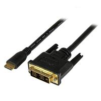 StarTech Mini HDMI – DVI-D変換ケーブル 1m ミニHDMI(19ピン) オス- DVI-D(19ピン) オス 1920×1200 (HDCDVIMM1M)画像