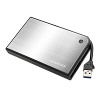 Century MOBILE BOX USB3.0 SATA6G 色:シルバー×ブラック (CMB25U3SV6G)画像